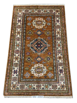Super Kazak Rug Size 3.3x5.3 Ft