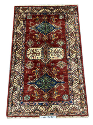 Super Kazak Rug Size 3.x4.8 Ft