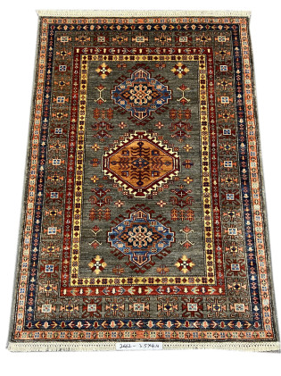 Super Kazak Rug Size 3.5x4.10 Ft