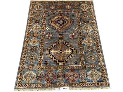 Super Kazak Rug Size 4x5.1 Ft