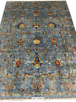 Handmade Sultani Rug Size 5.9 x 7.10 Ft