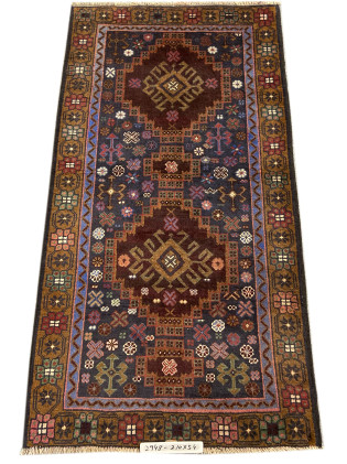 Baluchi Rug 2.10x5.4 Ft
